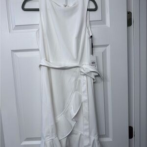 Calvin Klein White Sleeveless Dress